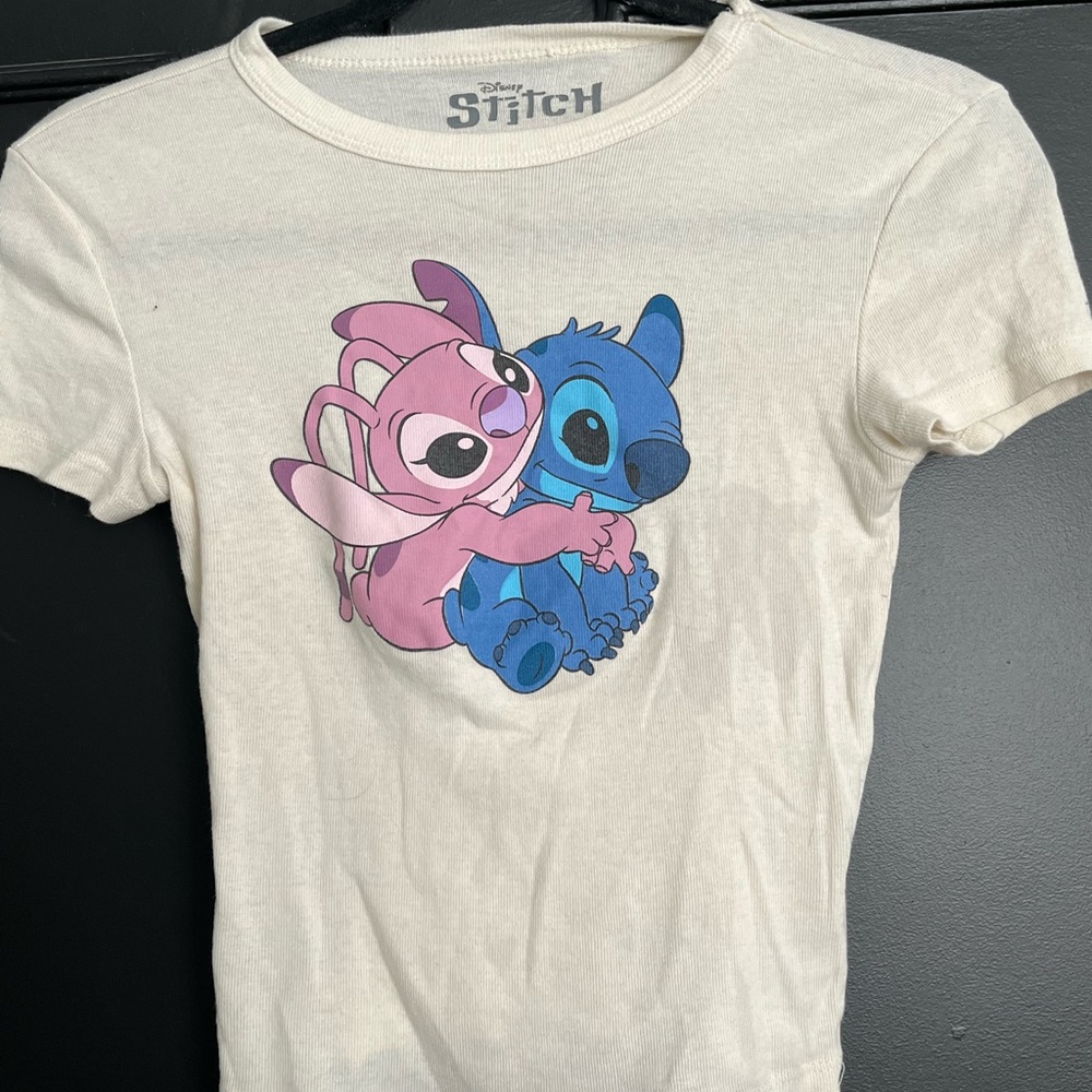 Kids Shirt - Cream with Pink and Blue Characters
